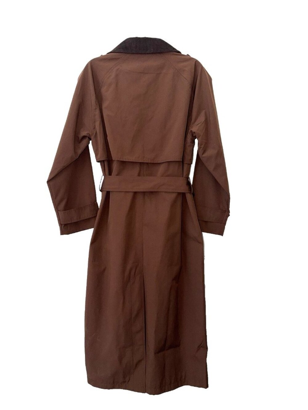 Abercrombie Fitch Women Blend Maxi Trench Coat Brown M 48" NWT $160 Belted Long - Picture 4 of 16